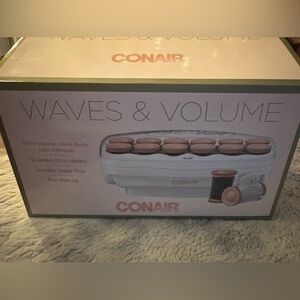 Brand New- Conair Waves & Volume- 12 Jumbo (1.5 inch rollers), includes clips